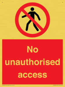No unauthorised access